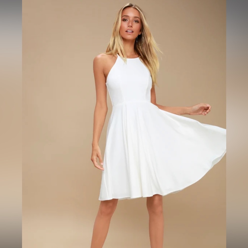 NWT Lulu's Irresistible Charm White Midi Dress XL
